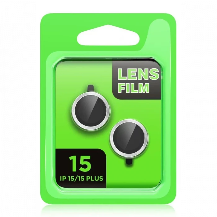 Apple iPhone 15 Plus Raze Metal Kamera Lens - Sarı