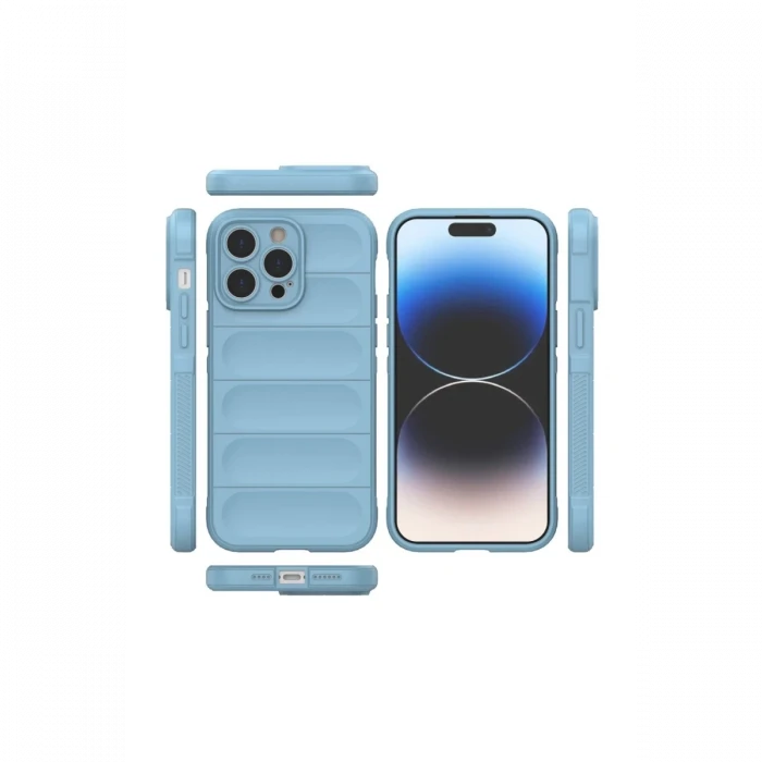 Apple iPhone 15 Pro Kılıf Optimum Silikon - Sky Blue