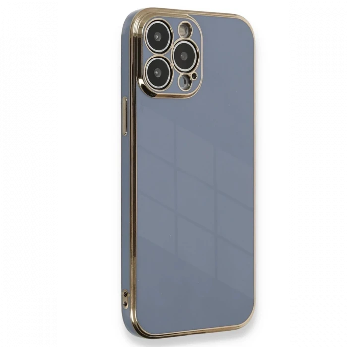 Apple iPhone 15 Pro Kılıf Volet Silikon - Mavi