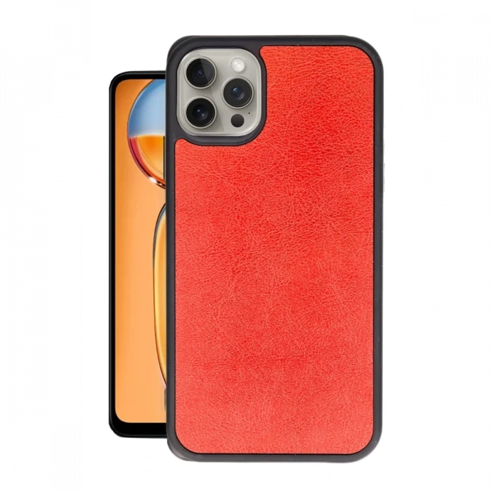 Apple iPhone 15 Pro Max Kılıf Aras Deri Kapak - Kırmızı