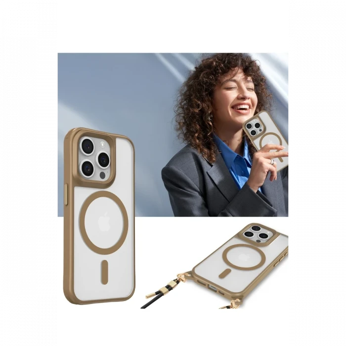 Apple iPhone 15 Pro Max Kılıf Enka Magsafe Silikon Kılıf - Siyah