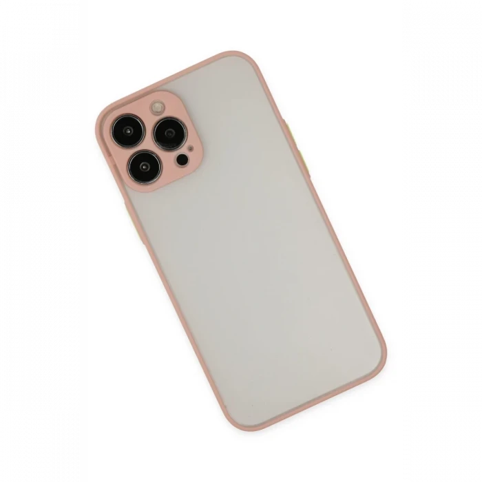 Apple iPhone 15 Pro Max Kılıf Montreal Silikon Kapak - Pembe