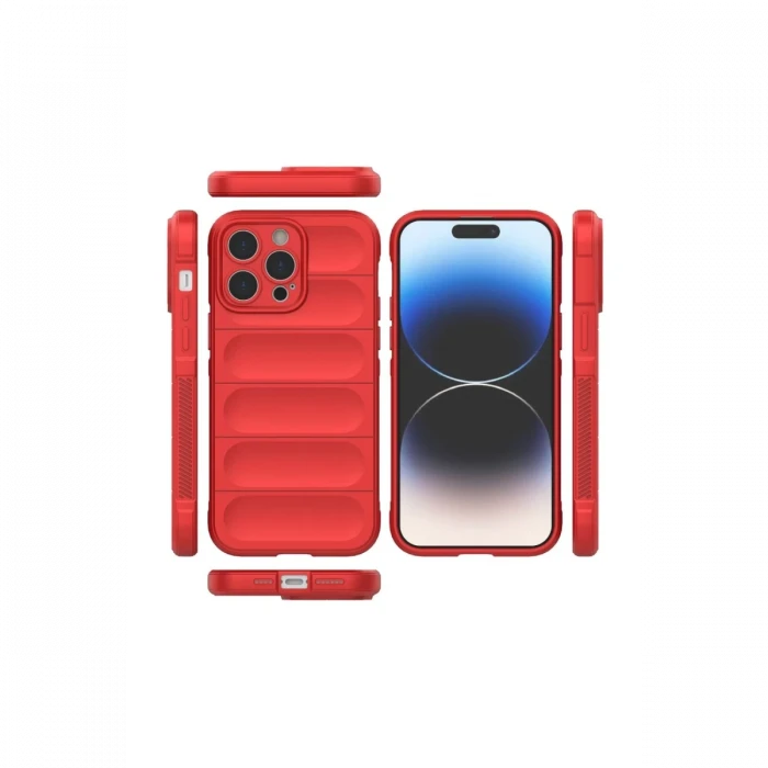 Apple iPhone 15 Pro Max Kılıf Optimum Silikon - Kırmızı