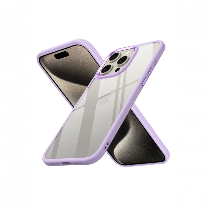 Apple iPhone 15 Pro Max Kılıf Power Silikon - Lila