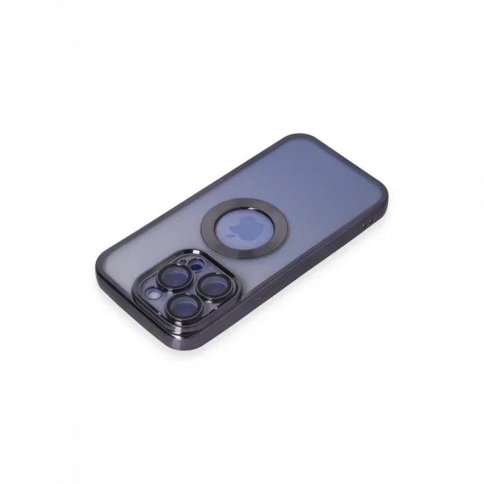 Apple iPhone 15 Pro Max Kılıf Slot Silikon - Mor