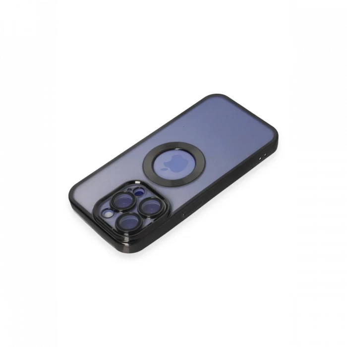 Apple iPhone 15 Pro Max Kılıf Slot Silikon - Siyah
