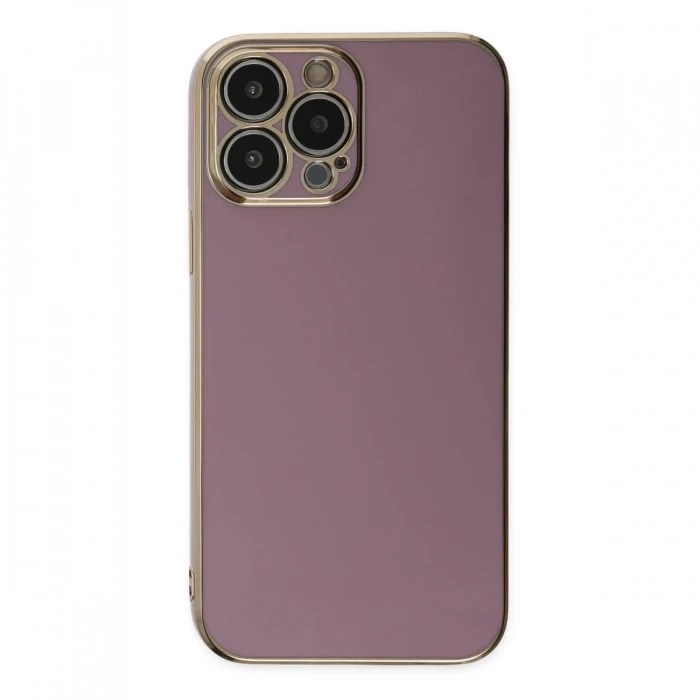 Apple iPhone 15 Pro Max Kılıf Volet Silikon - Mor
