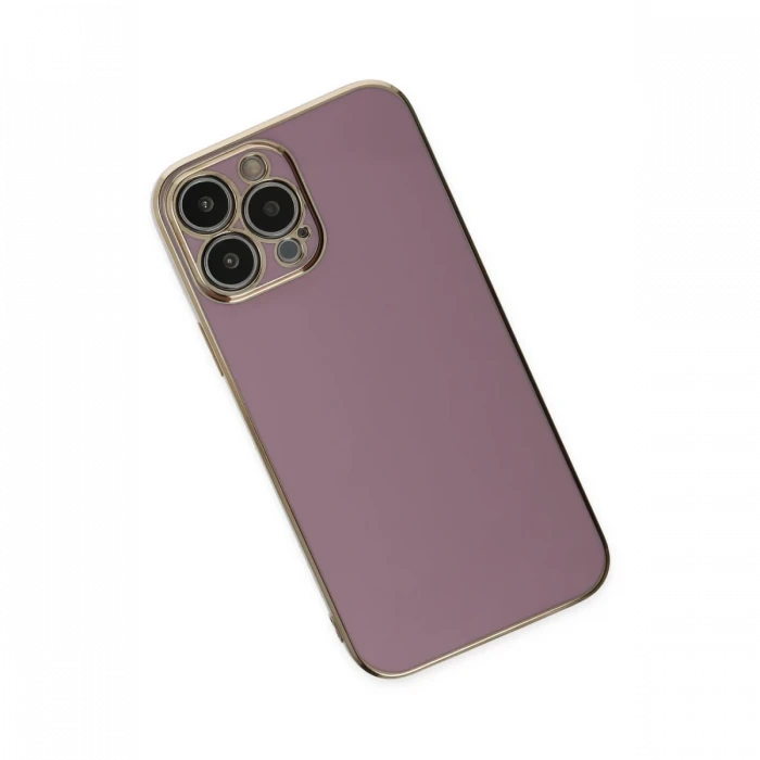 Apple iPhone 15 Pro Max Kılıf Volet Silikon - Mor