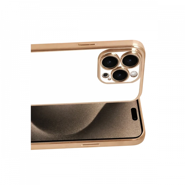 Apple iPhone 15 Pro Max Razer Lensli Silikon - Gold
