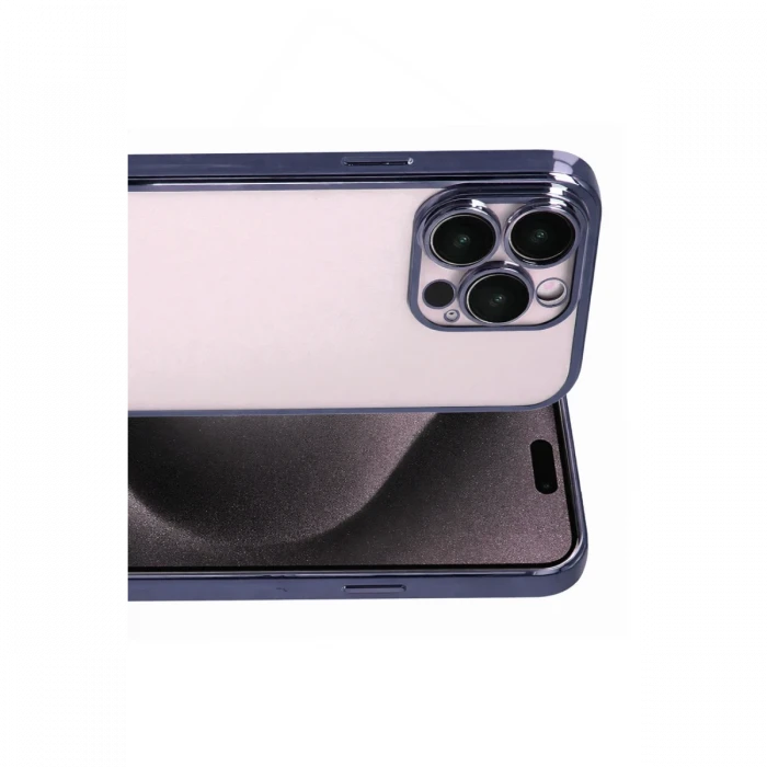 Apple iPhone 15 Pro Max Razer Lensli Silikon - Lacivert