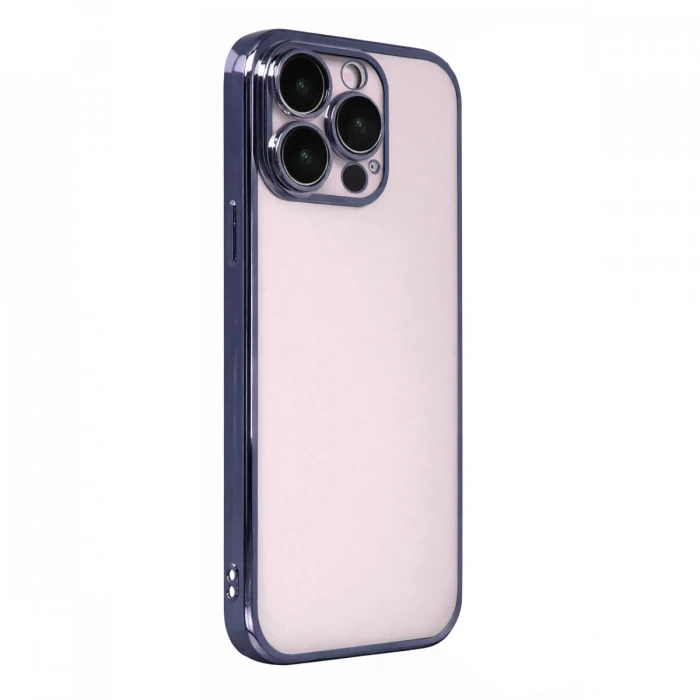Apple iPhone 15 Pro Max Razer Lensli Silikon - Lacivert