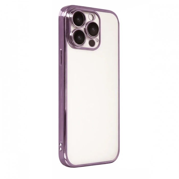 Apple iPhone 15 Pro Max Razer Lensli Silikon - Mor