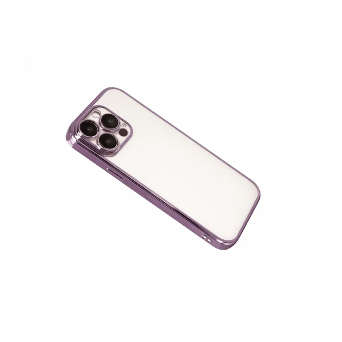 Apple iPhone 15 Pro Max Razer Lensli Silikon - Mor