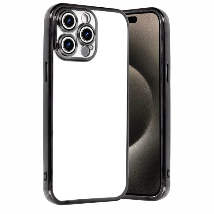 Apple iPhone 15 Pro Max Razer Lensli Silikon - Siyah
