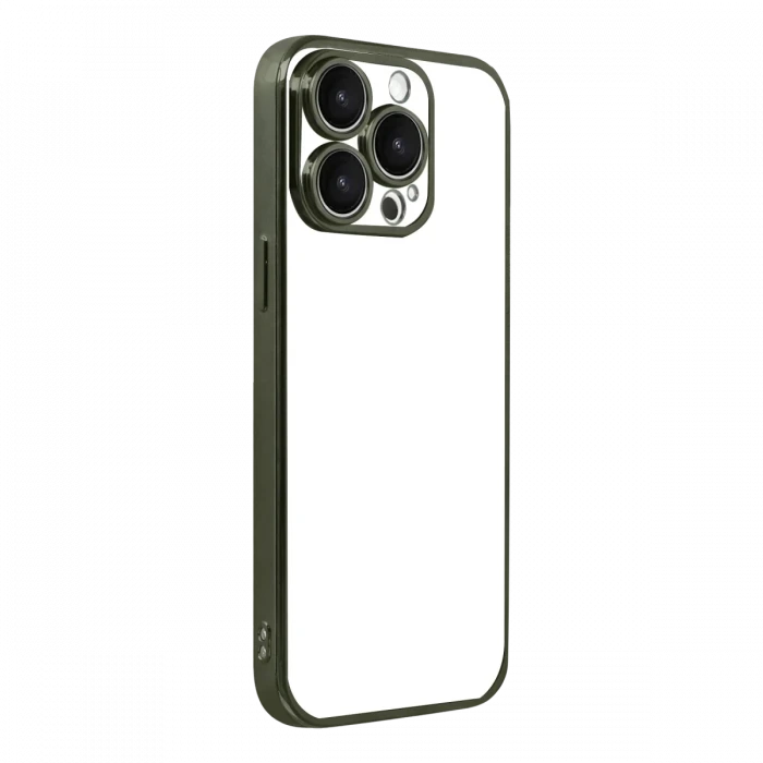 Apple iPhone 15 Pro Max Razer Lensli Silikon - Yeşil