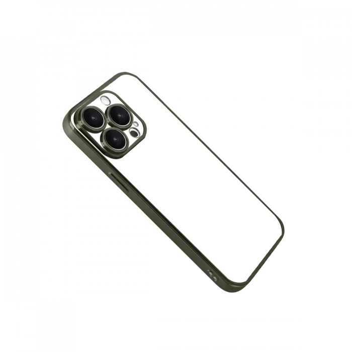 Apple iPhone 15 Pro Max Razer Lensli Silikon - Yeşil