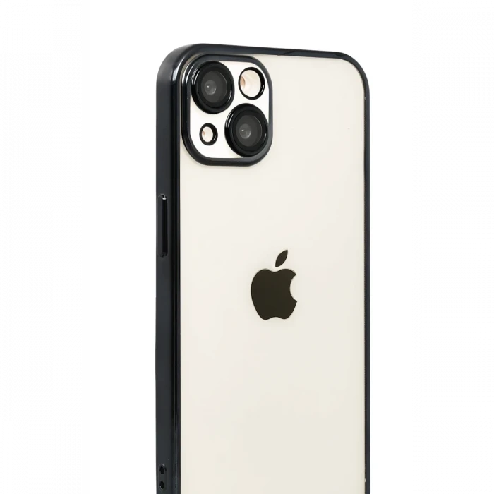 Apple iPhone 15 Razer Lensli Silikon - Siyah