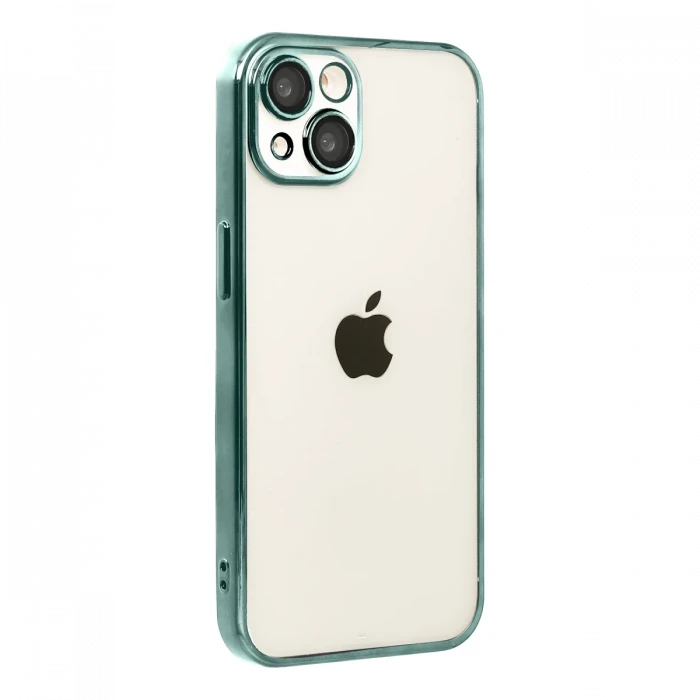 Apple iPhone 15 Razer Lensli Silikon - Yeşil