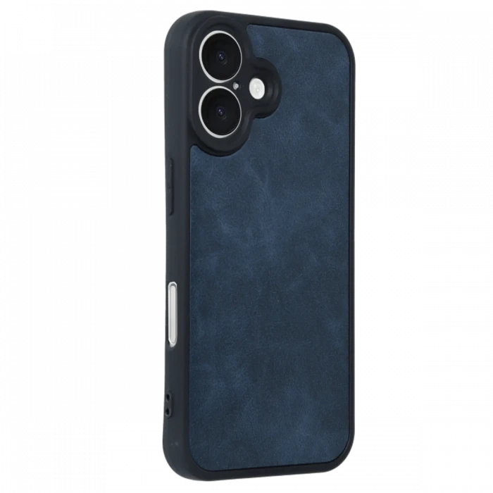 Apple iPhone 16 Kılıf Aras Deri Kapak - Lacivert