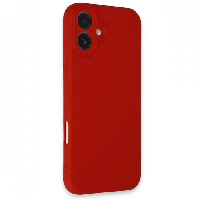 Apple iPhone 16 Kılıf First Silikon - Kırmızı