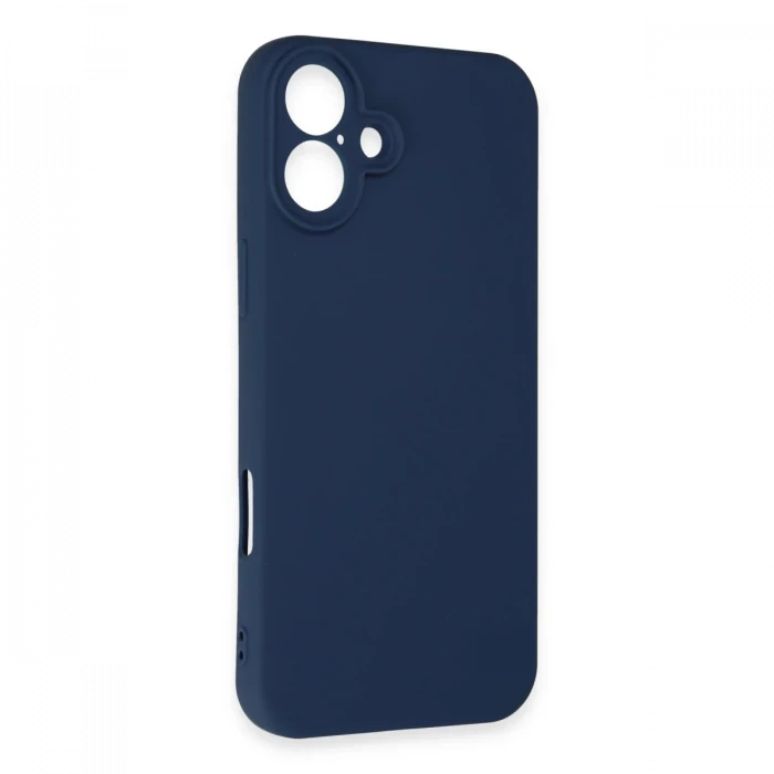 Apple iPhone 16 Kılıf First Silikon - Lacivert