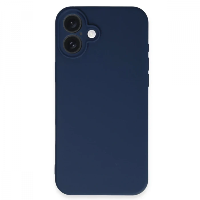 Apple iPhone 16 Kılıf First Silikon - Lacivert
