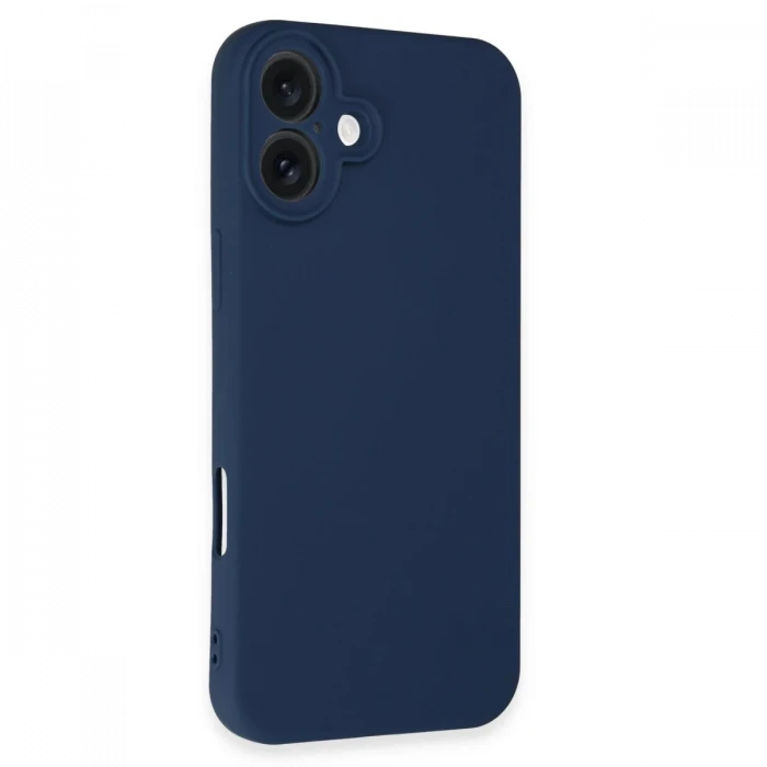 Apple iPhone 16 Kılıf First Silikon - Lacivert