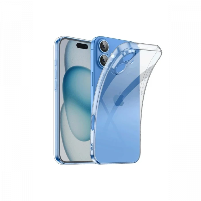 Apple iPhone 16 Kılıf Lüx Şeffaf Silikon