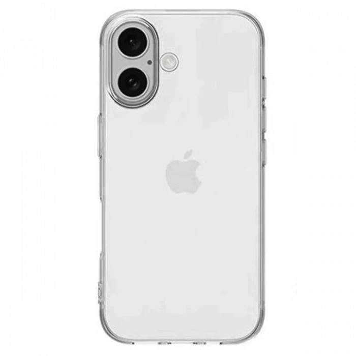Apple iPhone 16 Kılıf Lüx Şeffaf Silikon