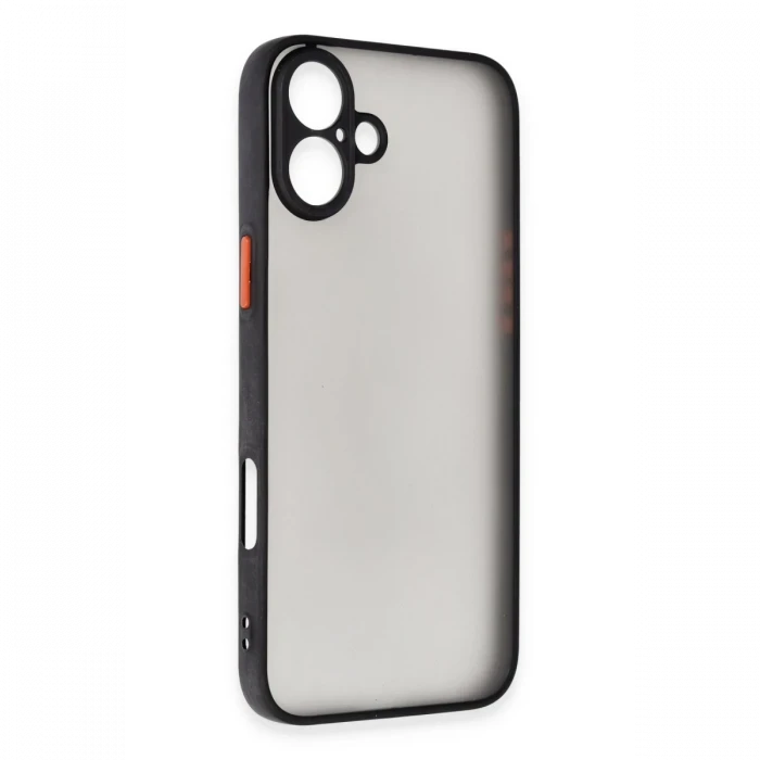 Apple iPhone 16 Kılıf Montreal Silikon Kapak - Siyah
