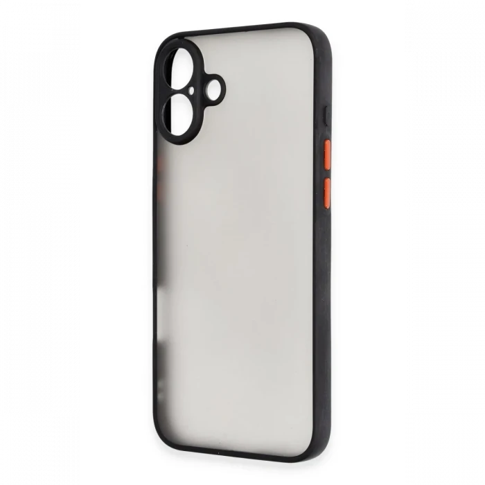 Apple iPhone 16 Kılıf Montreal Silikon Kapak - Siyah