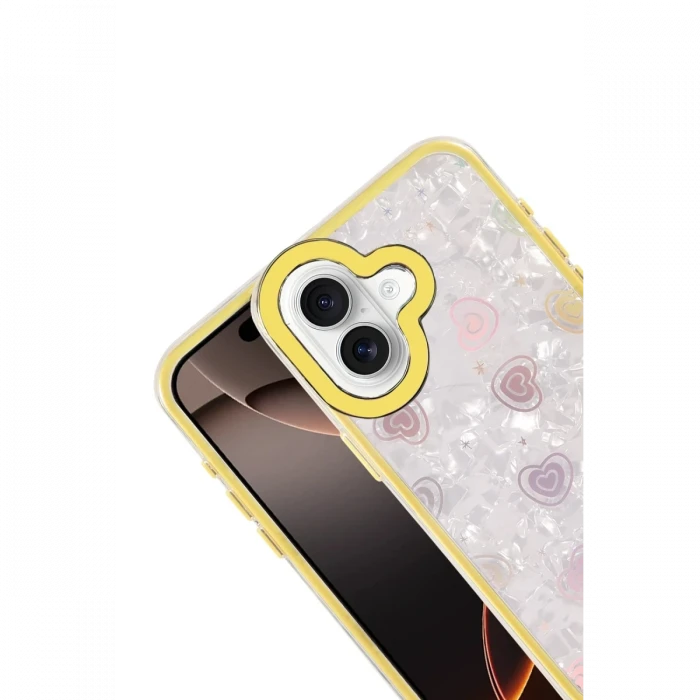 Apple iPhone 16 Lumi Desenli Kapak - Sarı