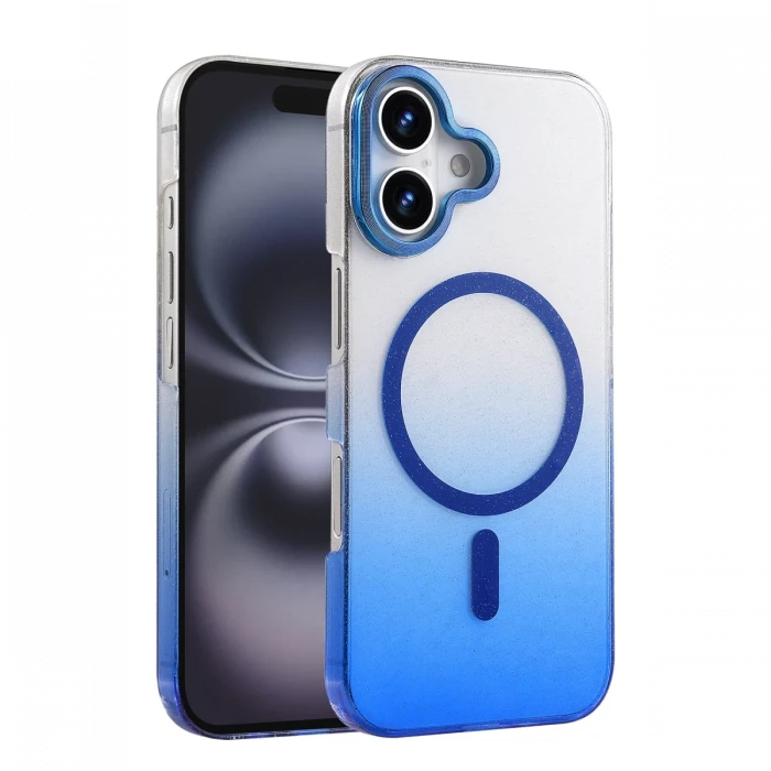 Apple iPhone 16 Plus Glossy Magsafe Kapak - Mavi
