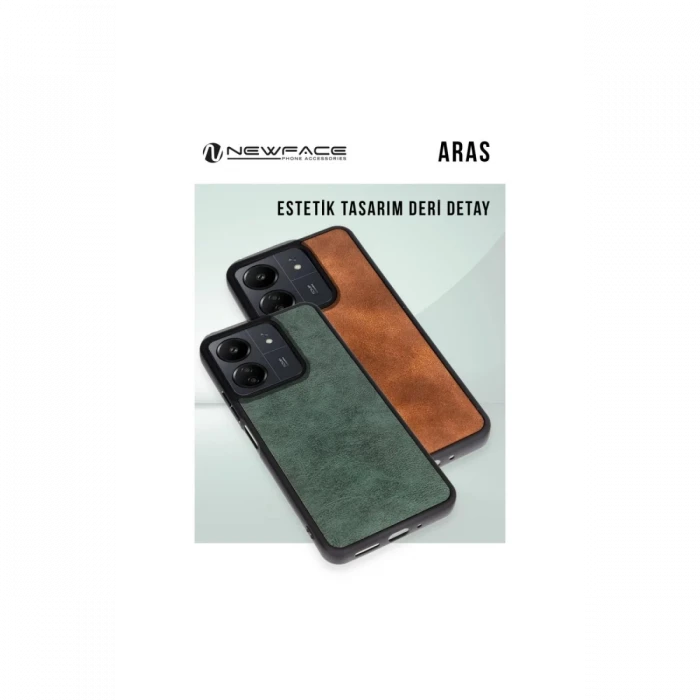 Apple iPhone 16 Plus Kılıf Aras Deri Kapak - Siyah
