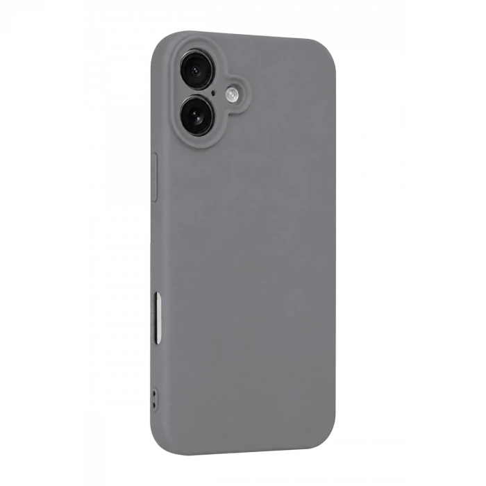 Apple iPhone 16 Plus Kılıf First Silikon - Gri