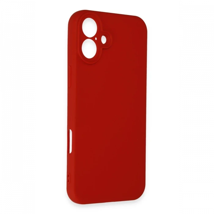 Apple iPhone 16 Plus Kılıf First Silikon - Kırmızı