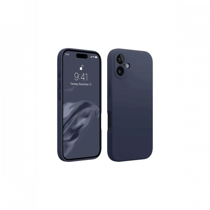 Apple iPhone 16 Plus Kılıf First Silikon - Lacivert