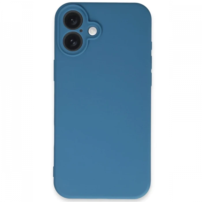 Apple iPhone 16 Plus Kılıf First Silikon - Mavi