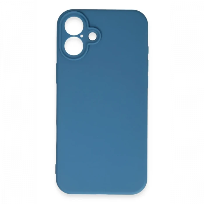 Apple iPhone 16 Plus Kılıf First Silikon - Mavi