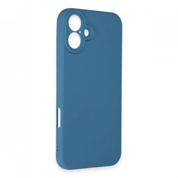 Apple iPhone 16 Plus Kılıf First Silikon - Mavi