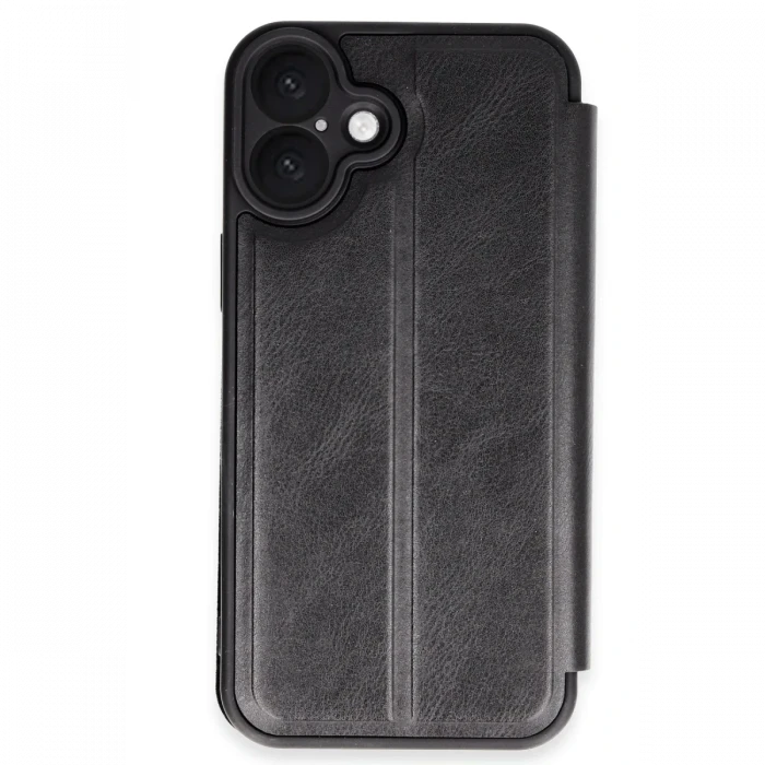 Apple iPhone 16 Plus Kılıf Flip Cover - Siyah