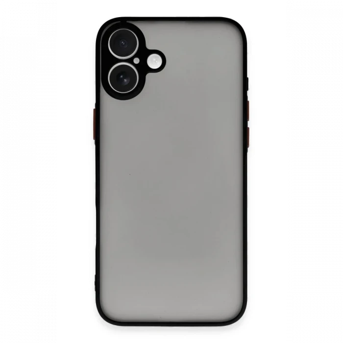 Apple iPhone 16 Plus Kılıf Montreal Silikon Kapak - Siyah