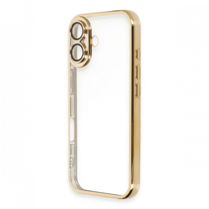 Apple iPhone 16 Plus Kılıf Razer Lensli Silikon - Gold