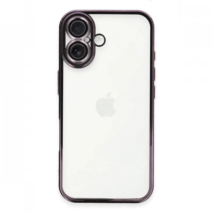 Apple iPhone 16 Plus Kılıf Razer Lensli Silikon - Mor