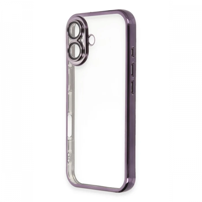 Apple iPhone 16 Plus Kılıf Razer Lensli Silikon - Mor