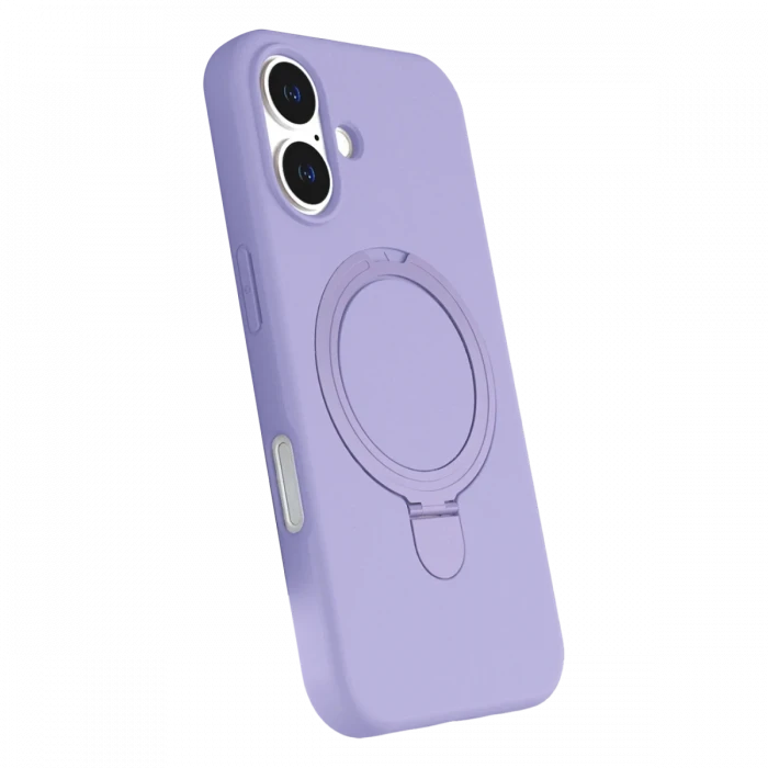 Apple iPhone 16 Plus Regal Magsafe Standlı Kapak - Lila