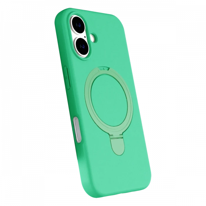 Apple iPhone 16 Plus Regal Magsafe Standlı Kapak - Yeşil