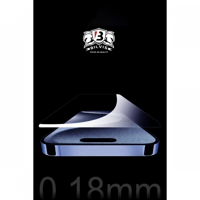 Apple iPhone 16 Pro Bilvis 0.18mm Plus Cam Ekran Koruyucu