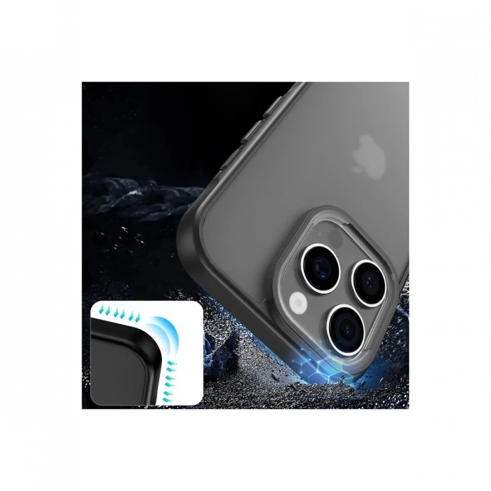 Apple iPhone 16 Pro Kılıf Elegant Kapak - Siyah