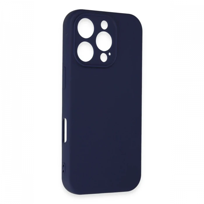 Apple iPhone 16 Pro Kılıf First Silikon - Lacivert